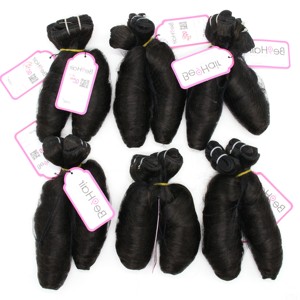 Lepig-perruque ondulée 10 pouces, Extension de cheveux naturels, pour femmes - Product Image 4