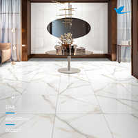Carreaux de sol en céramique et porcelaine modernes de haute qualité, polis et émaillés, 600x600mm, blancs, finition brillante, pour maison, garantie à vie