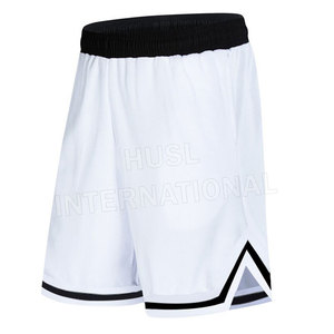 Pantalones cortos de baloncesto de malla de poliéster transpirable con logotipo personalizado del fabricante para hombre, pantalones cortos deportivos de talla grande de secado rápido para Fitness - Product Image 1