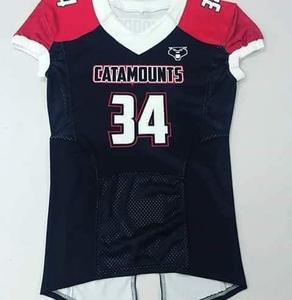 ชุดยูนิฟอร์มอเมริกันฟุตบอลคุณภาพสูง 100% โพลีเอสเตอร์ สำหรับผู้ใหญ่ ป้องกันรังสียูวี แห้งเร็ว ระบายอากาศได้ดี ไซส์พลัส รับสั่งทำชุดทีมแบบเรียบง่าย - Product Image 1