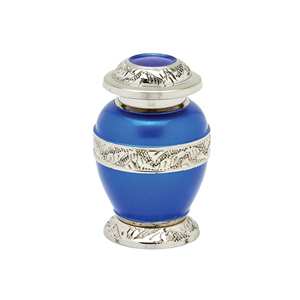 Urna de recuerdo de cremación pequeña, pata de mascota negra, Urne - Product Image 2