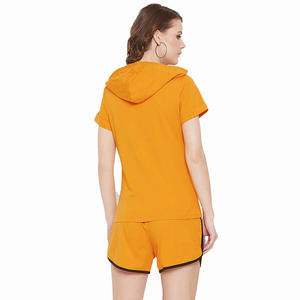T-Shirt imprimé simple et décontracté pour femmes, ensemble élégant avec short, vêtements d'extérieur, été, - Product Image 2