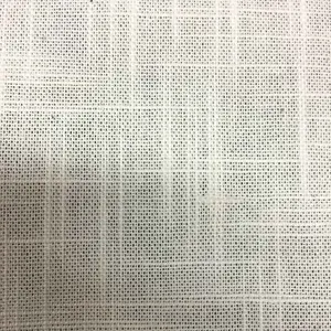 Fil de coton flammé blanc blanchi tissu de Texture inégale sensation agréable coussins de Textile de maison taies d'oreiller draps durables