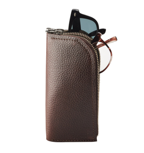 100% étuis à lunettes de soleil en cuir véritable pur étuis à lunettes en matériau PU de haute qualité - Product Image 2