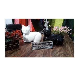 Suministros funerarios para gatos, urna funeraria de doble color de latón - Product Image 1