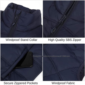 Chaleco Acolchado de Poliéster Extra Grande con Logotipo Personalizado para Hombre, Ropa de Invierno de Secado Rápido, Cómoda, Transpirable e Informal - Product Image 5