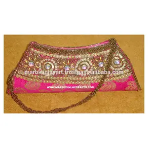 Indian Hand Embroidery Clutch Women's Party Purse