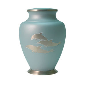 <b>Large</b> Green Leaf Adult Cremation <b>Urn</b> - Product Image 4