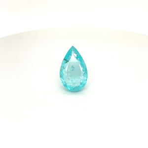 Turmalina Paraiba Azul Verdosa Natural Certificada por GRS, Corte Pera Facetado, Piedras Preciosas Exclusivas Tratadas con Calor, Fabricante en Línea Ahora - Product Image 1