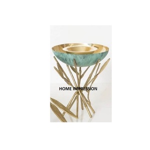 Nouveau Bol à Salade Élégant en Laiton Doré Brillant, en Aluminium Poli, Jetable, Écologique, Personnalisable, Fait Main en Inde - Product Image 1