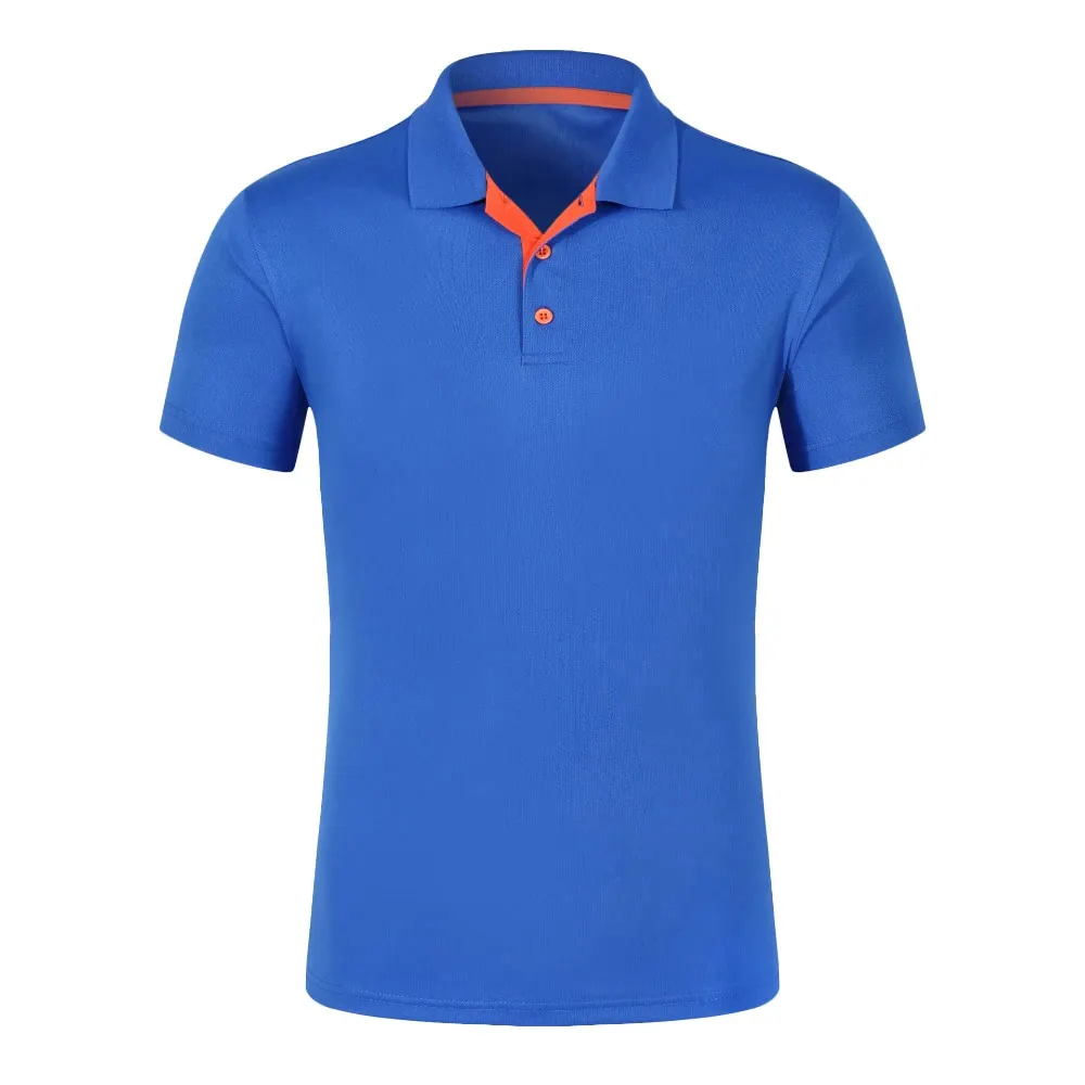 Özel Logo baskılı kısa kollu moda % 100% pamuk erkek spor Polo gömlekler yaka ile