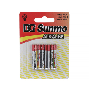 Personalizado 5 años de vida útil DG Sunmo 1,5 V pila alcalina pila <span class=keywords><strong>Alcaline</strong></span> LR03 AM4 1,5 V AAA batería - Product Image 3