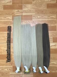 # Extensiones de Cabello Humano Color 613 de Vietnam, Cabello Remy con el Mejor Cabello Virgen Rubio Rizado Francés, 100g - Product Image 3