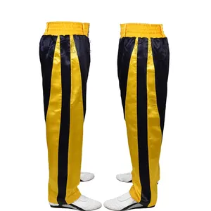 Pantalon de boxe professionnel de haute qualité en tissu Muay Thai Kick Pantalons de kickboxing pour hommes à bas prix