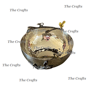 Cuenco de madera para servir frutas con base de metal, tamaño y forma personalizados, cuenco de frutas decorativo a los mejores precios - Product Image 4