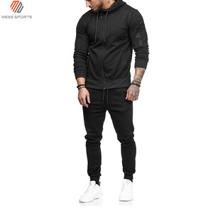 MESS SPORTS Tissu extensible quatre directions écologique en polyester/coton respirant et doux, survêtement décontracté pour homme brodé - Product Image 5