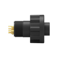 Connecteur de câble moulé étanche IP67 en laiton 6 broches avec boîtier en nylon, femelle, 2A 250V, -20~85°C, usage industriel
