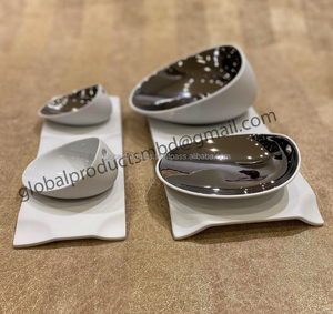 Round Nut Bowl Set of 4 Gold Plated - Product Image 5