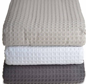 Mantas de tejido de gofres Rectangular 100% algodón Super suave diseño personalizado patrón manta moderna de alta calidad elegante cómodo - Product Image 4