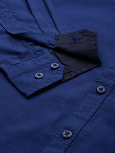 เสื้อเชิ้ตผ้าฝ้าย100% แบบยืนสำหรับผู้ชายแห้งเร็วไซส์ใหญ่-XL กระดุมออกแบบได้ตามต้องการพิมพ์ลายคุณภาพเยี่ยมแบบลำลองอัจฉริยะ - Product Image 5