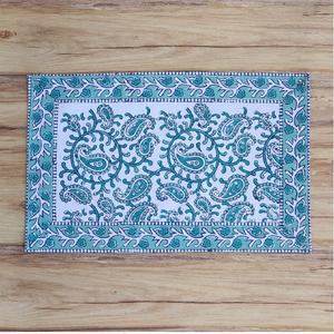 Meilleur match meilleure qualité brodé minimaliste bohème 13x19 150 GSM léger couleurs personnalisées tapis de table inde bio - Product Image 4