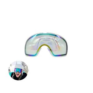 Hot Bán Hydrophobic Ski Goggles Lens Đối Với Kính Trượt Tuyết Với Máy Ảnh