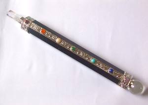 Venta mayorista Varitas curativas de ágata negra Varitas de cuarzo de piedras preciosas Premium - Product Image 2