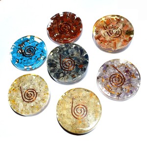 Acheter en ligne Orgone Choko Reiki Chakra Disc Set : Orgone Choko Reiki Chakra Disc Set à vendre style mascotte produits de guérison - Product Image 1