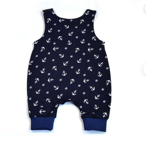 Barboteuse pour garçons, barboteuse en coton biologique pour bébés, vêtements pour nouveau-nés - Product Image 2