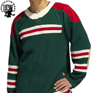 Maillot de hockey sur glace pour homme adulte, impression numérique personnalisée de haute qualité - Écologique, 100% polyester, séchage rapide, respirant, équipe personnalisée - Product Image 5