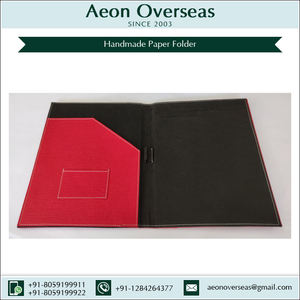 <strong>A4</strong> Size Handmade Embossed Elephant Skin Textured Paper File <strong>with</strong> Notebook <strong>Folder</strong> <strong>with</strong> Pockets and <strong>Notepad</strong> for Export - Product Image 6