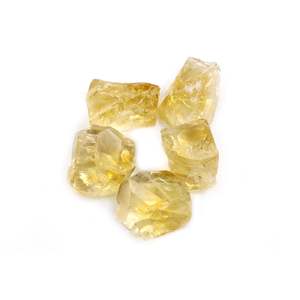 5 pièces 24.65 carats naturel jaune Citrine forme libre rugueux pierres précieuses en vrac pour la fabrication de bijoux - Product Image 6