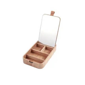 Kotak Perhiasan Kayu Multifungsi HARGA TERBAIK dengan Tutup Cermin Grosir
