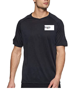 ผู้ชายคอวีแขนสั้นเสื้อยืดโพลีเอสเตอร์คุณภาพสูงผู้ชายจำนวนเสื้อยืดโพลีเอสเตอร์84%,16% Elastane นำเข้า - Product Image 1