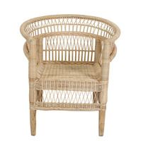 Fauteuil d'appoint moderne en rotin Fridmon avec housse amovible pour la maison, le salon et la salle à manger
