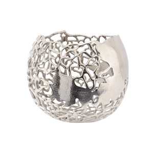 Vase à fleurs en métal nickelé excellente qualité à la main porte-fleurs taille personnalisée luxe nouveau Vase à fleurs en gros - Product Image 6