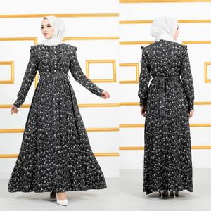 Nouvelle saison robes modestes islamiques pour femmes Abaya Kaftan tunique Kimono soie ethnique dubaï arabe musulman mode turque qualité Hijab - Product Image 3