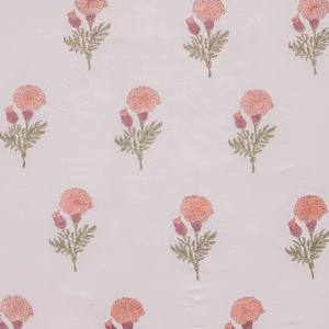 Tissu indien fait à la main imprimé floral 100% coton pour la confection de robe - Product Image 4