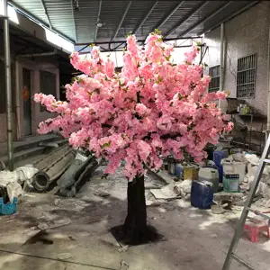 wholesale artificial tree plants fake flowers plastic hanging christmas decoration fake cherry blossom tree
