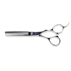 QNQ Stylish Premium Quality Smart Customized Ceramic Handle Thinning <b>Scissors</b> Hot Trending Stainless Steel Best Beauty Tool - Product Image 2