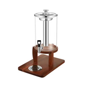 Yeni varış gıda sınıfı 10L uzun borosilikat cam içecek içecek su sebili musluk ticari soğuk meyve suyu makinesi