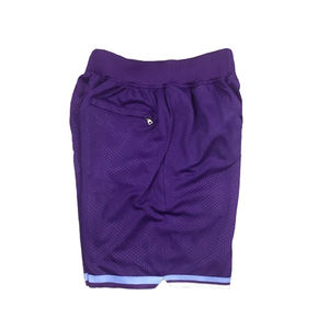 Polyester Mesh Made Retro Style <b>Shorts</b> Purple Color Plain Dyed <b>Basketball</b> <b>Shorts</b> for Youth Sports Wear <b>Shorts</b> - Product Image 3