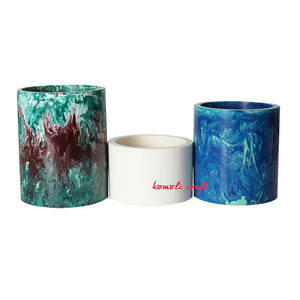 Handmade <b>Resin</b> Flower <b>Vase</b> for Home Decor Custom Colors Available for Diwali Festivities - Product Image 4