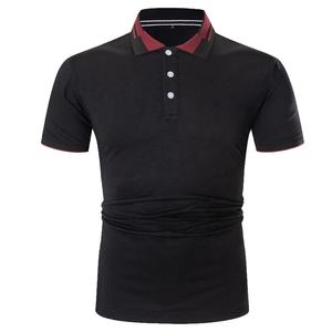 Polo de golf pour hommes, respirant, personnalisé, haute qualité, polyester, spandex, t-shirts brodés, coupe ajustée, grande taille, manches courtes - Product Image 1