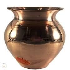 ที่ขายดีที่สุดทองแดงที่น่าสนใจ Lota สำหรับงานแต่งงาน Pooja และฟังก์ชั่น - Product Image 4