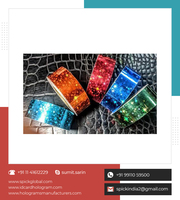 Ruban adhésif personnalisé en PET holographique scintillant pour lamination à chaud avec fonction anti-contrefaçon à des fins décoratives