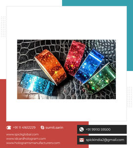 Hot Lamination Sparkle Holographic Black Color Tape for Decorative Purpose - Product Image 2