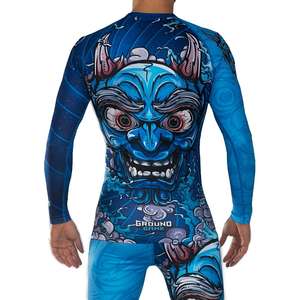 Haute qualité MMA Full Sleeve Rash Guard respirant et imprimé par sublimation OEM - Product Image 1