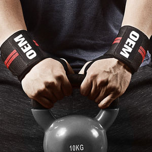 GAF Custom Cotton Fitness Weight Lifting Strength Training <b>Gym</b> Weight Lifting Power Lifting <b>Wrist</b> <b>Wraps</b> - Product Image 6