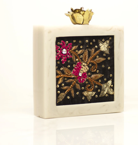 Biggest Sell Resin Clutch Metal & Stone Work Embellishment Embroidery Ladies <b>Handbags</b> for Women at <b>Cheap</b> Price by LUXURY CRAFTS - Product Image 2